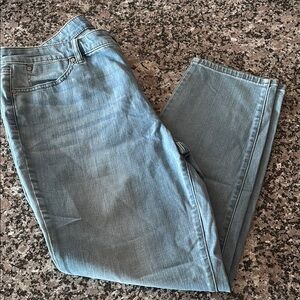 Talbots Flawless Light Blue Jeans slim Ankle Sz 12 Like New